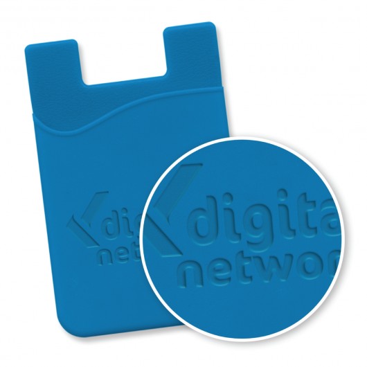 silicon phone wallets debossed